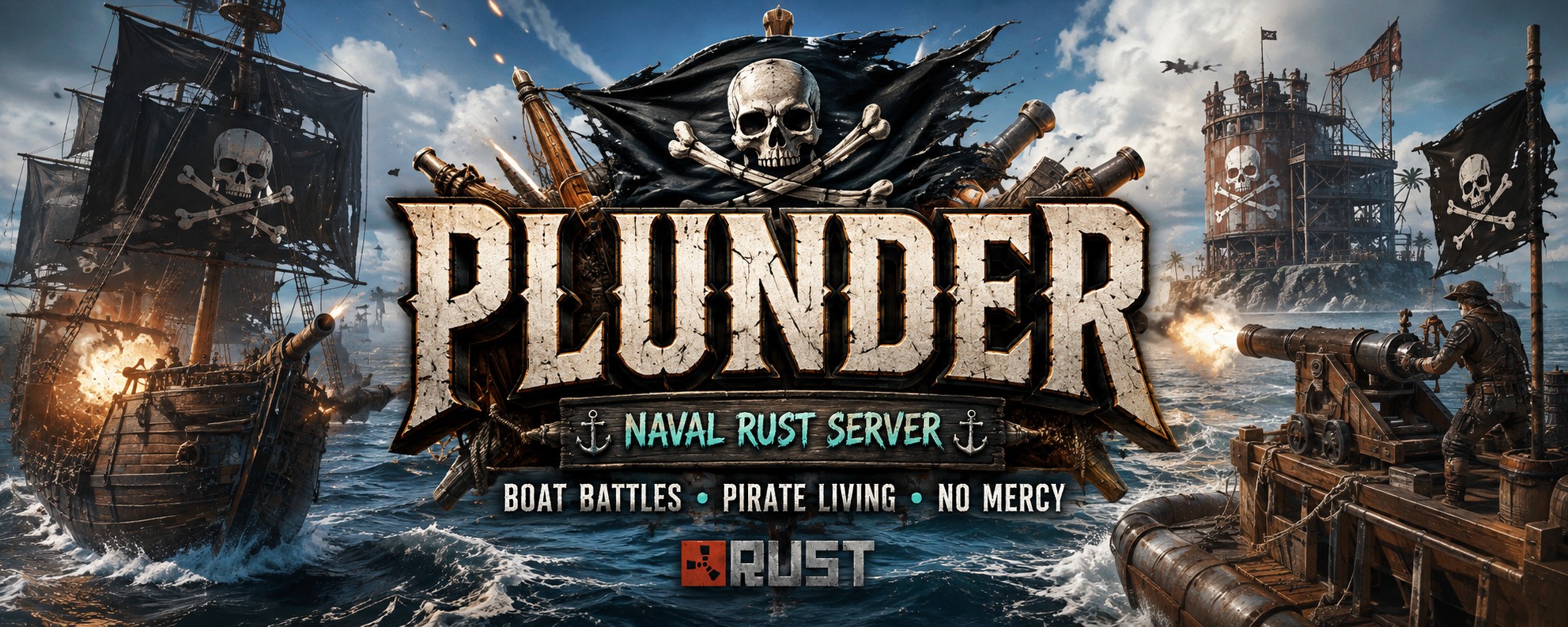 [US] Plunder Naval Rust Server | 10/10